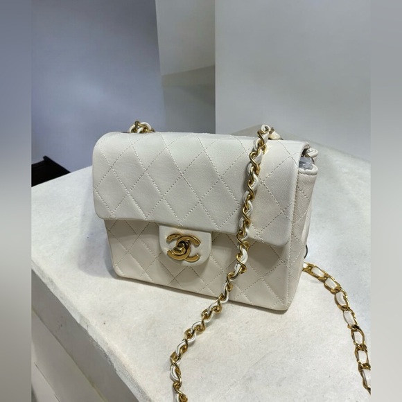 2004’ Vintage CHANEL Quilted Mini Square Flap Bag - Picture 9 of 16